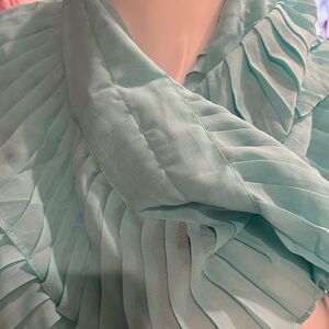 White House Black Market Sea Glass Pleated Scarf